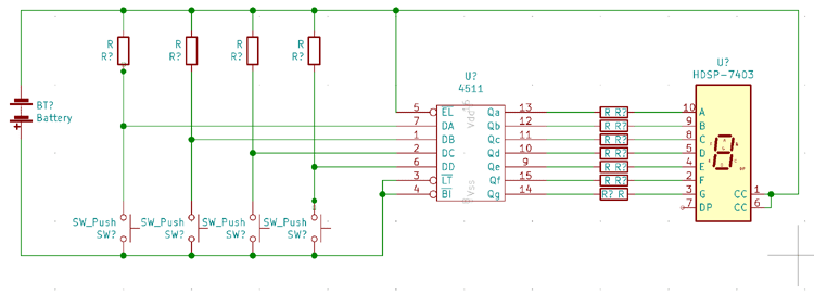 Circuit Diagram for 7-segment Display Driver