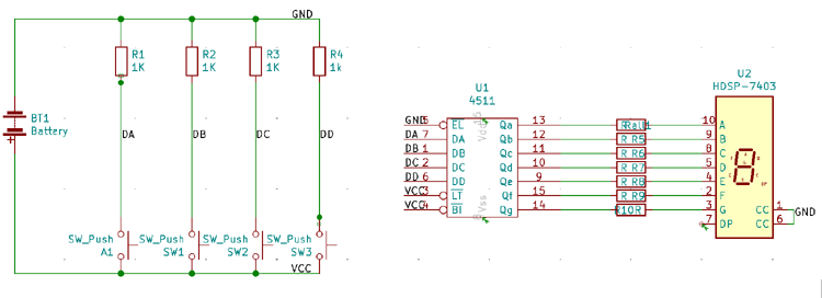 Connecting Components Using Buses and Labels on KiCad