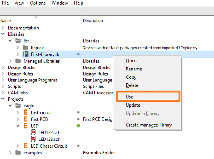 Create Library for Creating schematic symbols and custom footprints in EAGLE CAD