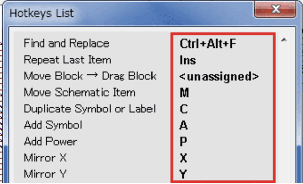 KiCad Hotkeys