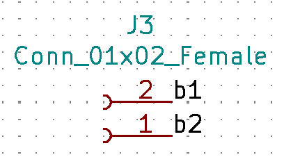 Label Connector J3 in KiCad