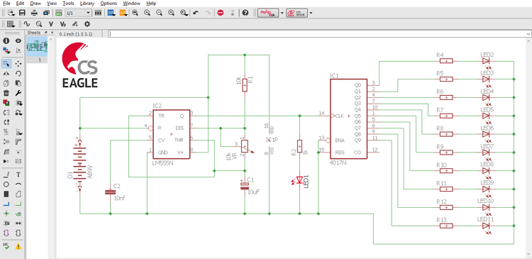 Eagle Tutorial 2 4 Drawing Schematics In Eagle Pcb Design Software